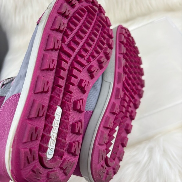 Merrell Kids' Purple and Gray Boots With Velcro Straps - Picture 6 of 8